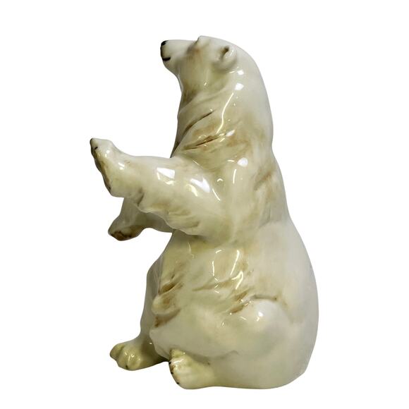 Hutschenreuther Bavaria Germany by Hans Achtziger Polar Bear Figurine-Exquisite - Picture 4 of 8
